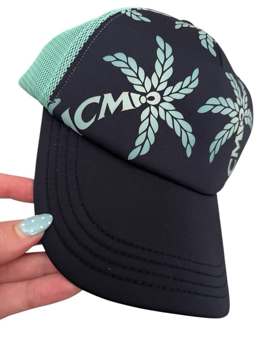 MCM Neoprene cap with Palm Tree monogram print and mesh trim main image 9